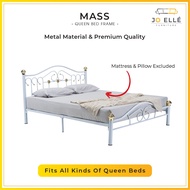 Jo ELLE - Mass Queen Bed Frame Power Coated Metal / Rangka Katil Besi saiz Queen / Super Base Strong
