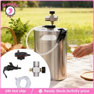[Lovoski] Mini Keg Dispenser Kit with Beer Line and Picnic Tap Lightweight Home Brewing Beer Faucet 