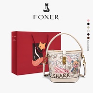 FOXER Women's Crossbody Bag Graffiti Bucket Bag Fashion Women's Bag Girls Gift