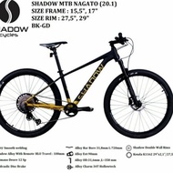 Sepeda Mtb 27.5 Inch Shadow Nagato Deore 12 Speed - Size M , Uk 29