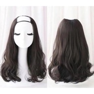 [SHORT MODEL] Over-the-shoulder long curly U wig clip Gentle women's wig S06U05 Korean wavy hair cli