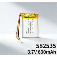 -582535 3.7V 600mAh Lithium Polymer Battery 3Pin Connector for Smart Devices.