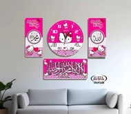 jam karakter / jam lucu / 3 in 1 / jam dinding /DORAEMON/PENGGEMAR DORAEMON/HELLO KITY/KEROPI | jam 