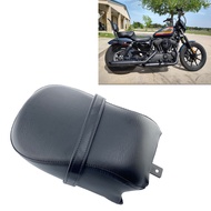 Black Rear Passenger Pillion Cushion Pad Seat For Harley-Davidson Sportster 883 1200 Iron 883  883XL