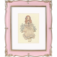 PHAREGE Vintage Picture Frame 8x10 Pink Gold, 8 by 10 Ornate Decorative Antique Frame with Mat for 5