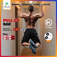 250KG DoorWay Pull Up Bar Thicken Pull Ups Bar Adjustable Gym Bar Fitness Training Sport Equipmen Pu