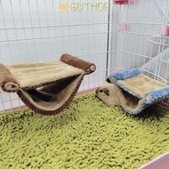 GUTHOP Pet Hammock Pet Supplies Wooden Warm Ferret Rat Squirrel Beds