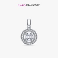 LAZO DIAMOND Chavez Baguette Diamond Pendant in 9k White Gold