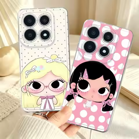 Pink Glasses Eyes Girl Soft Phone Cover Case for Xiaomi Mi 17T 11 Lite 11T Pro 17T Pro