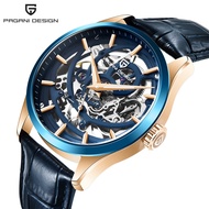 Bogani Pagani new watch men's mechanical watch double sided hollow steel waterproof men's watch 1663