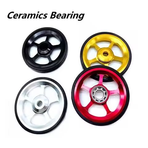 Litepro For Brompton Folding Bike Easywheel Ceramic Bearing Rear Rack Aluminum Alloy Easy Wheel