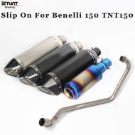 Motorcycle Exhaust Muffler escape Front Link Pipe DB Killer Muffler Slip On For Benelli 150 tnt150 Full Systems Exhaust