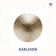 荷蘭Karlsson Wall clock Sensu steel gold 金色放射設計掛鐘
