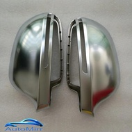 Silver Side Mirror Covers Cap for Audi A6 C6 4F A4 A5 B8 8K Q3 SQ3 A8 D3 S4 S5 S6 S8 Silver 2008 201