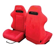 Recaro Sr3 / Sr4 Dc5 / Fd2 Red Blue Black Dark Blue Alcantara Fabric / Kain Baldu / Leather Racing Car Semi Bucket Seat