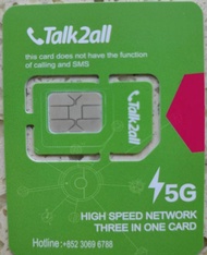 Talk2all sim for many countries 10GB/90days unlimited/ Or free Esim, For Japan.Korea.HongKong.Macau.