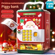 YIMI Christmas Piggy Bank for Kids ATM Coin Bank Password Saving Box Atm Coin Piggy Bank Toy ATM Mac