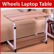 【SG Local Stock】Laptop Table with Wheels Study Portable Desk PC Desk Notebook Stand Computer Desk