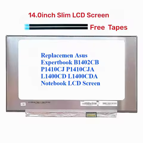 For Asus Expertbook B1402CB P1410CJ P1410CJA L1400CD L1400CDA laptop LCD screen slim matrix LED disp