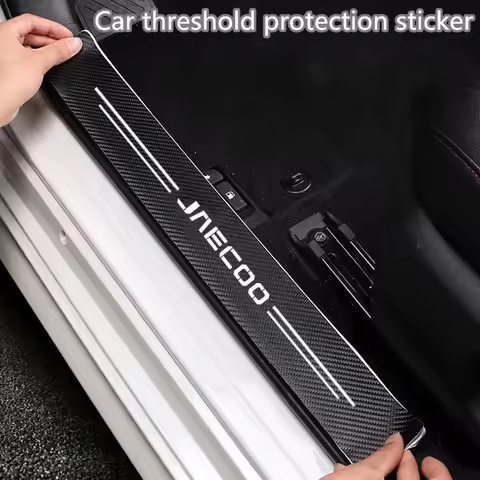 Carbon Fiber Car Door Threshold Protective Sticker for Chery Jaecoo J7 J8 7 Tiggo 8plus 8 5 Plus 7pr