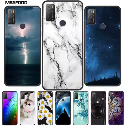 For Alcatel 1S 2021 Cases 2020 Marble Soft TPU Silicone Phone Cases For Alcatel 1S 2020 Back Cover 5