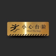 Beware of Steps Stainless Steel Beware of Slopes Waterproof Metal Prompt Signs Beware of Slippery At