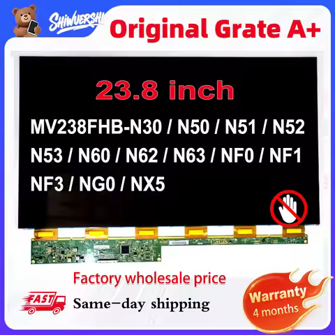Original New A+ 23.8'' Only Lcd Glass Screen MV238FHB N30 N50 N51 N52 N53 N60 N62 N63 NF0 NF1 NF3 NG