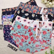 Set of 5 Floral Molded Panties with Ventilated Form 40-65kg Super Quality 5084 { C404 }