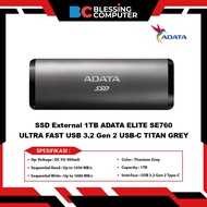 External SSD 1TB ADATA ELITE SE760 ULTRA FAST USB 3.2 Gen 2 USB-C