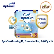 AptaGro Growing Up Formula - Step 3 (600g x 1) EXP 12/2023