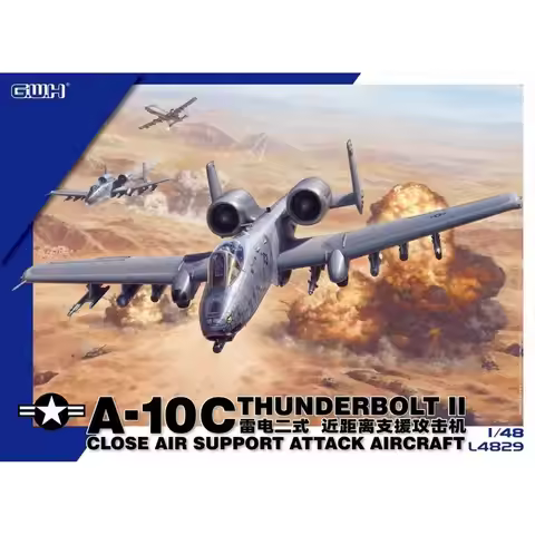 Great Wall Hobby L4829 1/48 A-10C Thunderbolt II Close Air Support Aircraft - Scale Model Kit