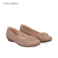 Carlo Rino Halo Ballerina Flats - Medium Brown