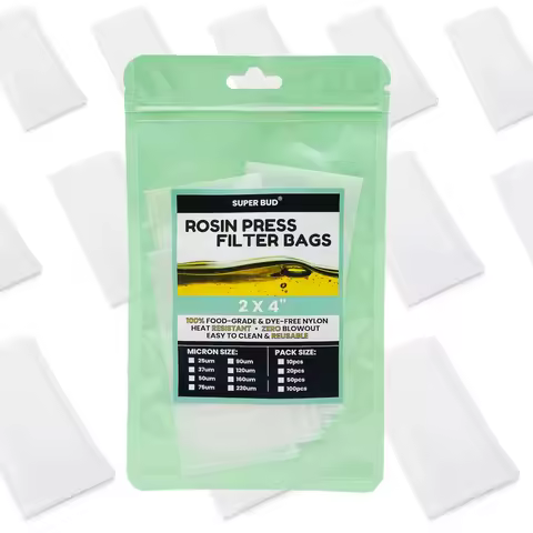Premium Rosin Press Filter Extraction Bags Nylon Tea Bag with Clear Packing Card All Micron Sizes 25