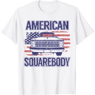 Top Classic C10 Square Body Truck Usa Flag T-Shirt