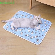 MXWANXI Pet Ice Pad, Soft Latex Cotton Dog Cooling Mat, Teddy Mattress Cartoon Non-slip Pet Cool Mat Bed Summer