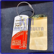 GANTUNGAN Lion Air Boeing 747 Metal Airplane Keychain Airplane Accessories Keychain - KM