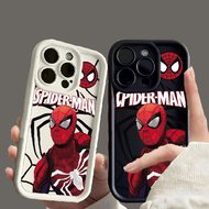 เคสสำหรับ IPhone 6 7 6S 8 X XR XS สูงสุด11 12 13 14 15 PRO MAX Se 2020 6SPlus 7Plus 6Plus 8Plus 14Plus 15 Plus เคสซิลิโคนกันกระแทก Spider-Man