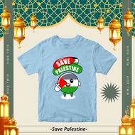 Islamic Muslim Da'Wah T-Shirts For Girls Save Palestine Muslimah Girls Cotton