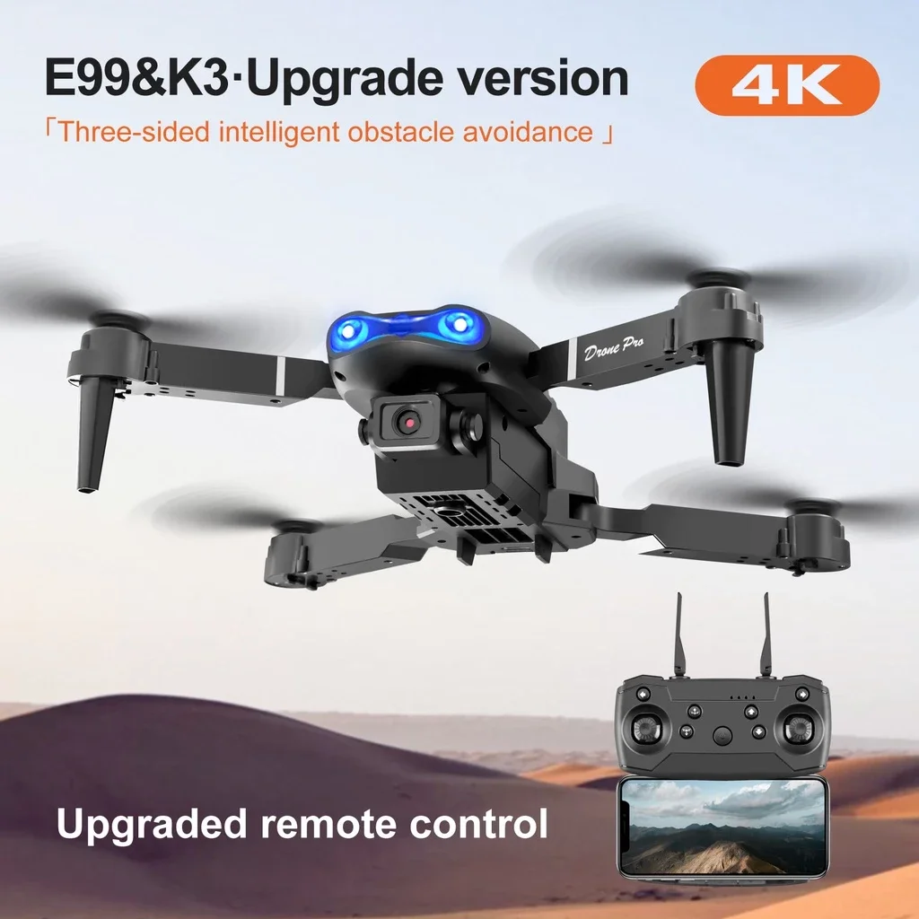 Smart Drone  E99 Pro 4k HD Dual Camera Shoot Original Indoor Outdoor Drone Murah Mini Dengan Kamera HD Drone WiFi