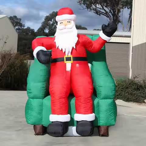 To U For Sale Christmas Party Decoration Inflatable Santa Claus Sit Sofa And Say Hello