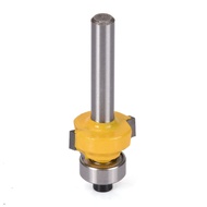 niahode 1/4" Shank Round Over Edging Router Bit 1/8" Radius Carbide Cutter Woodworking