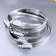 {Tool fittings} SUS304 Stainless Steel Hose Clamp Hose Clip Adjustable Pipe Clamp/LPG Air Clamp 1/2'' to 5'' Inch
