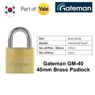 Gateman GM-40 40mm Brass Padlock