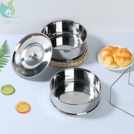 Stackable Steamer Insert Pans with Handle Lid 304 Stainless Steel Pot Stackable Pot in Pot Insert Do