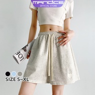 Mandice Sports Shorts Women's High Waist Wide Leg Pants Casual Pants Cropped Pants MAR247