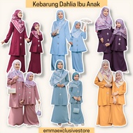 Baju Kebarung Sedondon Ibu dan Anak Baju Kebarung Dewasa Kurung Budak Set Ibu Anak Raya 2023 Kebarung Dahlia Kurung NX