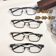 999.9 Glasses S-06T H Pure Titanium Cat Eye Shape Fashion Glasses Frame Optical Frame Suitable for M