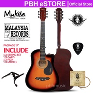 Gitar Mukita by BLW 38 Inch Cutaway Acoustic Guitar / Gitar Akustik Stater Pack Beginner Package 吉他