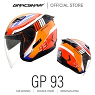Gracshaw Gennex MotoGP Series-GP 93/PU VO Orange/Open Face/Double Visor Helmet/Marc Marquez/Ant of C