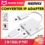 REMAX Audio Adapter Ip Audio Jack Adapter Earphone Adapter 3.5mm Adapter RL-LA07/RL-LA07i Audio Conv